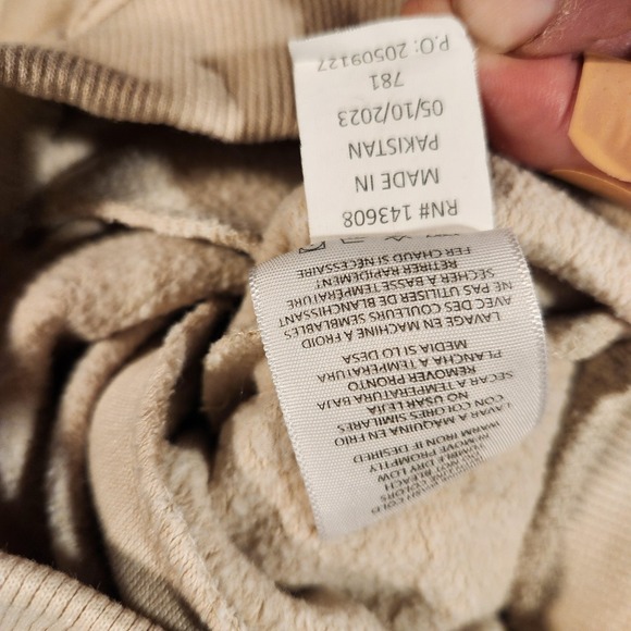 True Religion Pants Mens Medium Beige Logo Jogger Sweatpants Casual Lounge - Picture 5 of 10